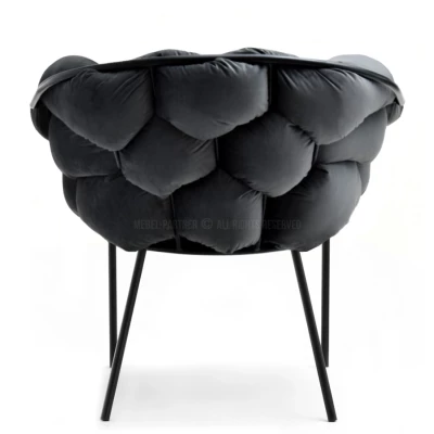 Designer-Polstersessel BARTOL – Graphit/Schwarz