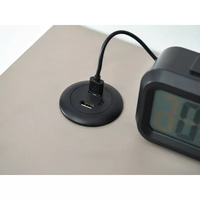 Schreibtisch 120 HESOL - beige / schwarz