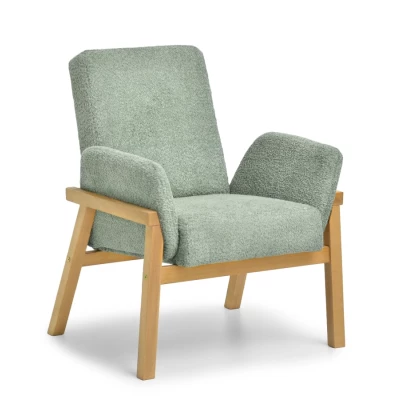 Polstersessel EMERY – Mint/Eiche