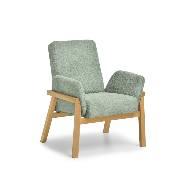 Polstersessel EMERY – Mint/Eiche