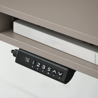 Schreibtisch 120 HESOL - beige / schwarz