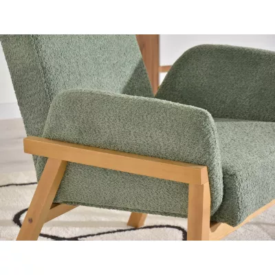 Polstersessel EMERY – Mint/Eiche