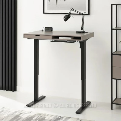 Schreibtisch 100 HESOL - beige / schwarz