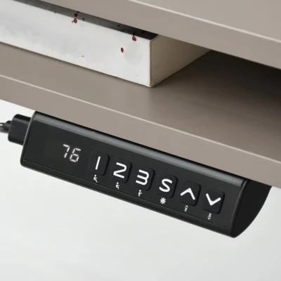 Schreibtisch 100 HESOL - beige / schwarz