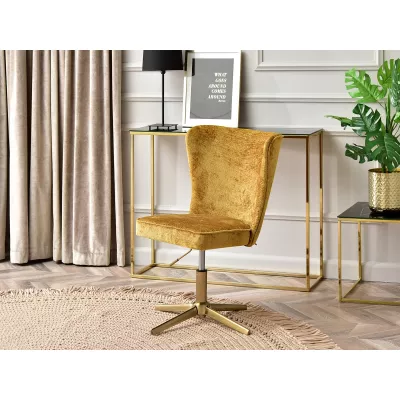 ADERITO Drehstuhl - gelb / gold