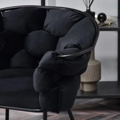 Designer-Polstersessel BARTOL – schwarz