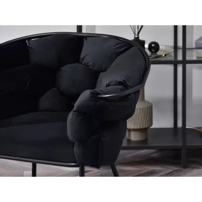 Designer-Polstersessel BARTOL – schwarz