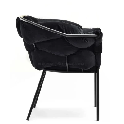Designer-Polstersessel BARTOL – schwarz
