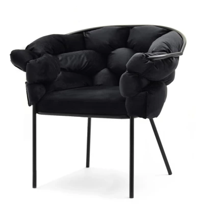 Designer-Polstersessel BARTOL – schwarz