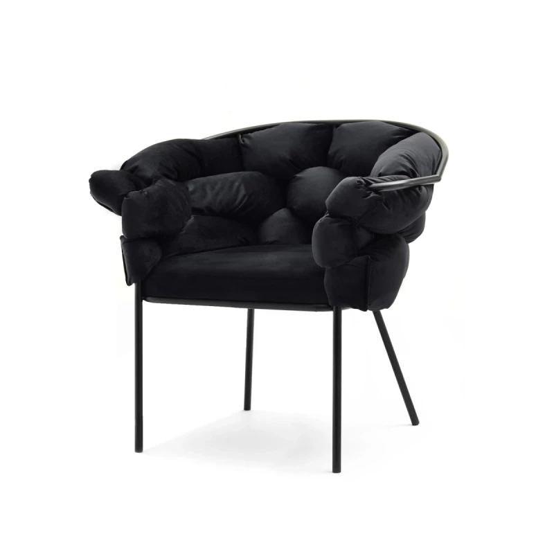 Designer-Polstersessel BARTOL – schwarz