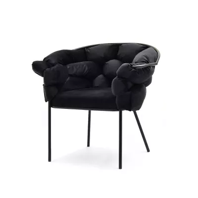 Designer-Polstersessel BARTOL – schwarz