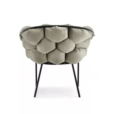 Designer-Polstersessel BARTOL – Sand/Schwarz