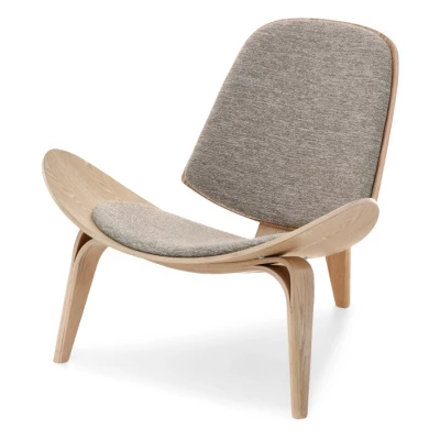 DAHL Designer Sessel - Beige / Eiche