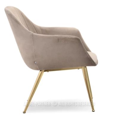 RAUL Polstersessel - beige / gold