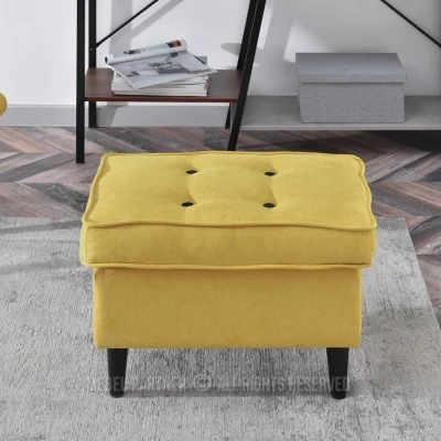 Polsterhocker DENIZ - gelb / schwarz Polsterhocker DENIZ - gelb / schwarz