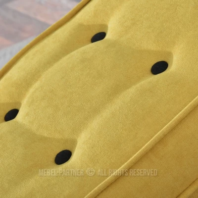 Polsterhocker DENIZ - gelb / schwarz Polsterhocker DENIZ - gelb / schwarz