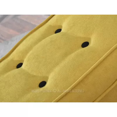 Polsterhocker DENIZ - gelb / schwarz