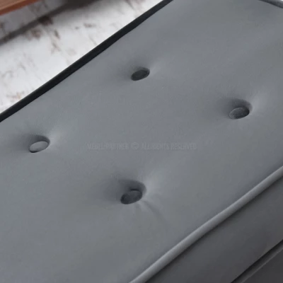 Polsterhocker DENIZ - dunkelgrau/schwarz Polsterhocker DENIZ - dunkelgrau/schwarz