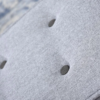 Polsterhocker DENIZ - grau/schwarz Polsterhocker DENIZ - grau/schwarz