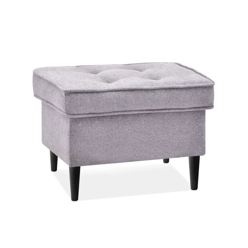 Polsterhocker DENIZ - puderrosa / schwarz Polsterhocker DENIZ - puderrosa / schwarz