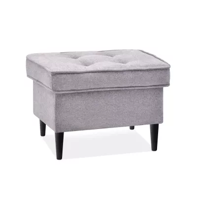 Polsterhocker DENIZ - puderrosa / schwarz