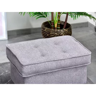 Polsterhocker DENIZ - puderrosa / schwarz