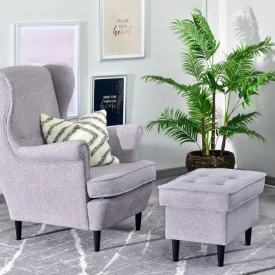 Polsterhocker DENIZ - puderrosa / schwarz Polsterhocker DENIZ - puderrosa / schwarz