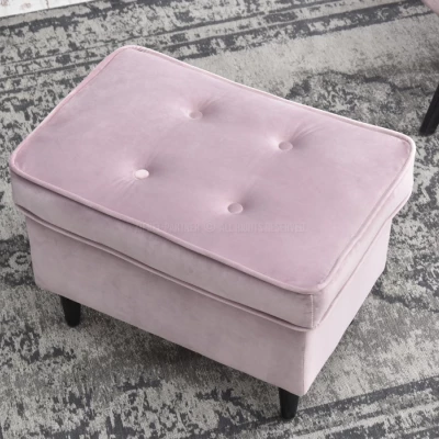 Polsterhocker DENIZ - flieder / schwarz Polsterhocker DENIZ - flieder / schwarz