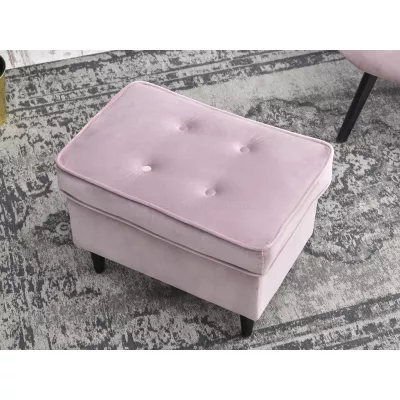 Polsterhocker DENIZ - flieder / schwarz