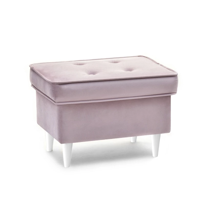 Polsterhocker DENIZ - flieder / weiß Polsterhocker DENIZ - flieder / weiß