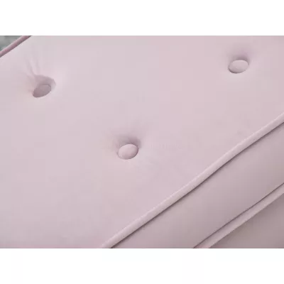 Polsterhocker DENIZ - flieder / weiß