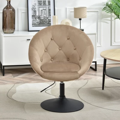 Drehstuhl DERIAN - beige / schwarz