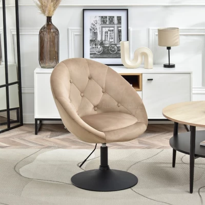 Drehstuhl DERIAN - beige / schwarz