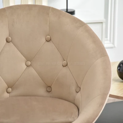Drehstuhl DERIAN - beige / schwarz