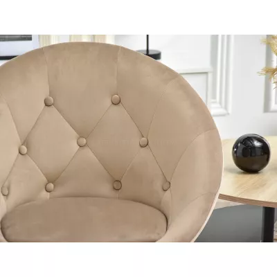 Drehstuhl DERIAN - beige / schwarz