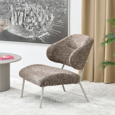 Polstersessel ROLIN - braun/grau