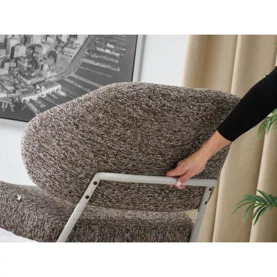 Polstersessel ROLIN - braun/grau