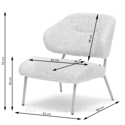 Polstersessel ROLIN - braun/grau