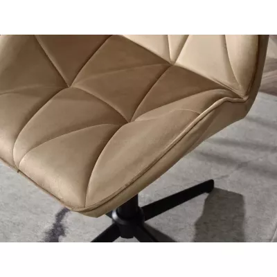 SALIHA Designer-Sessel - beige / schwarz