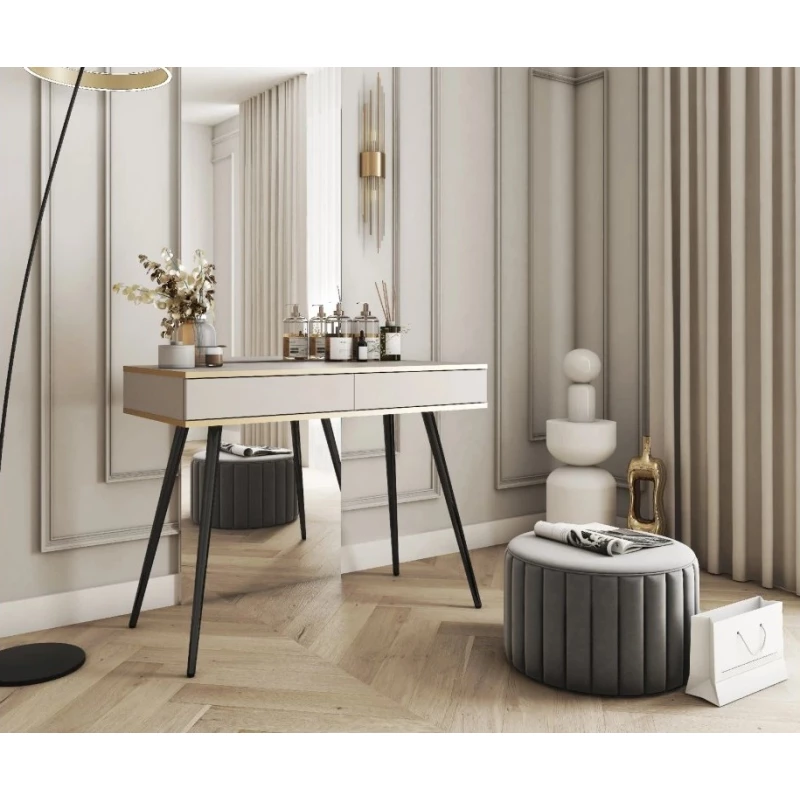 Konsolentisch JENY - beige / gold / schwarz