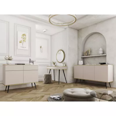 Konsolentisch JENY - beige / gold / schwarz