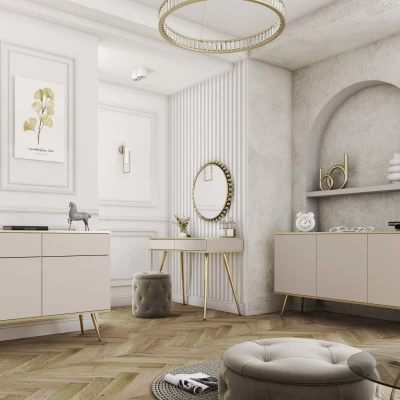 Konsolentisch JENY - beige / gold