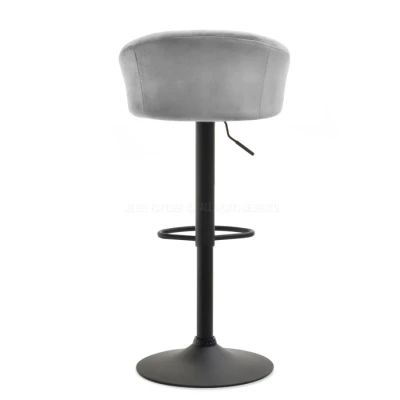 Drehbarer Barhocker SARINA - grau / schwarz