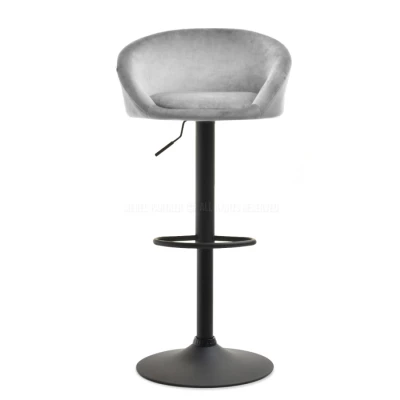 Drehbarer Barhocker SARINA - grau / schwarz