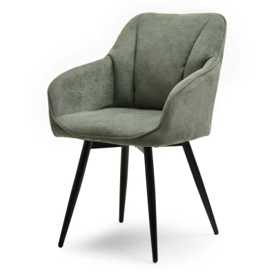 MIRELVA Polsterstuhl für Esszimmer - grün/schwarz