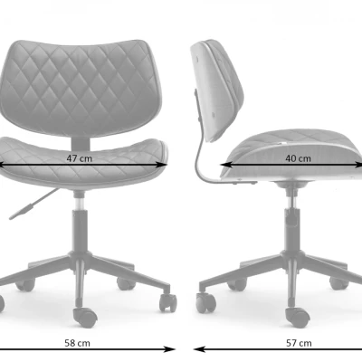 Bürostuhl LEGNA - Walnuss / Schwarz