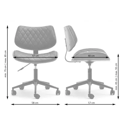 Bürostuhl LEGNA - Walnuss / Schwarz