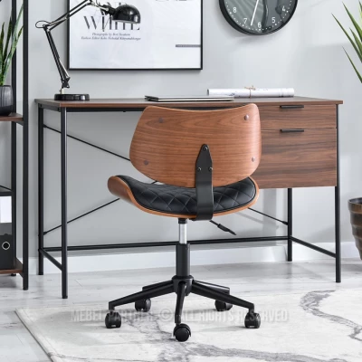 Bürostuhl LEGNA - Walnuss / Schwarz