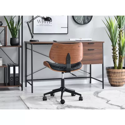 Bürostuhl LEGNA - Walnuss / Schwarz
