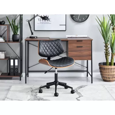 Bürostuhl LEGNA - Walnuss / Schwarz